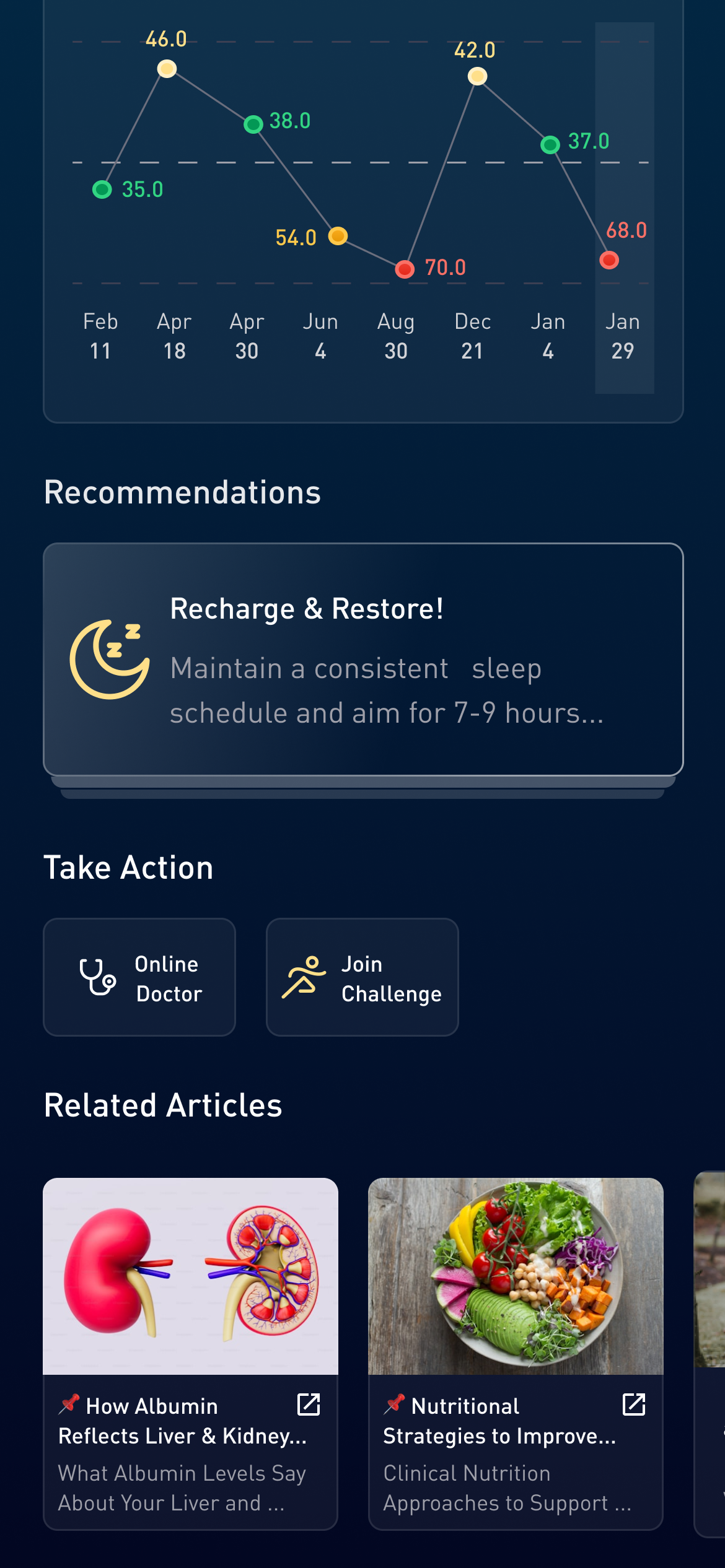 Old Pura Health UI - Screen 4